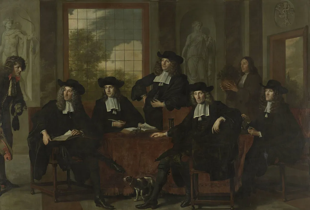 The Superintendents of the Collegium Medicum in Amsterdam, 1683, by Jacob Adriaensz Backer, unspecified