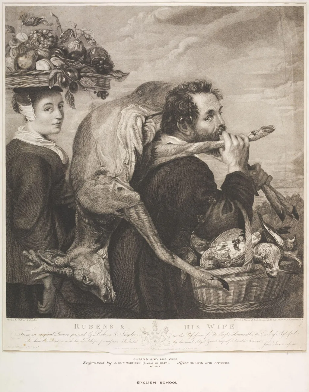 Rubens and his Wife, by John Summerfield, 1850