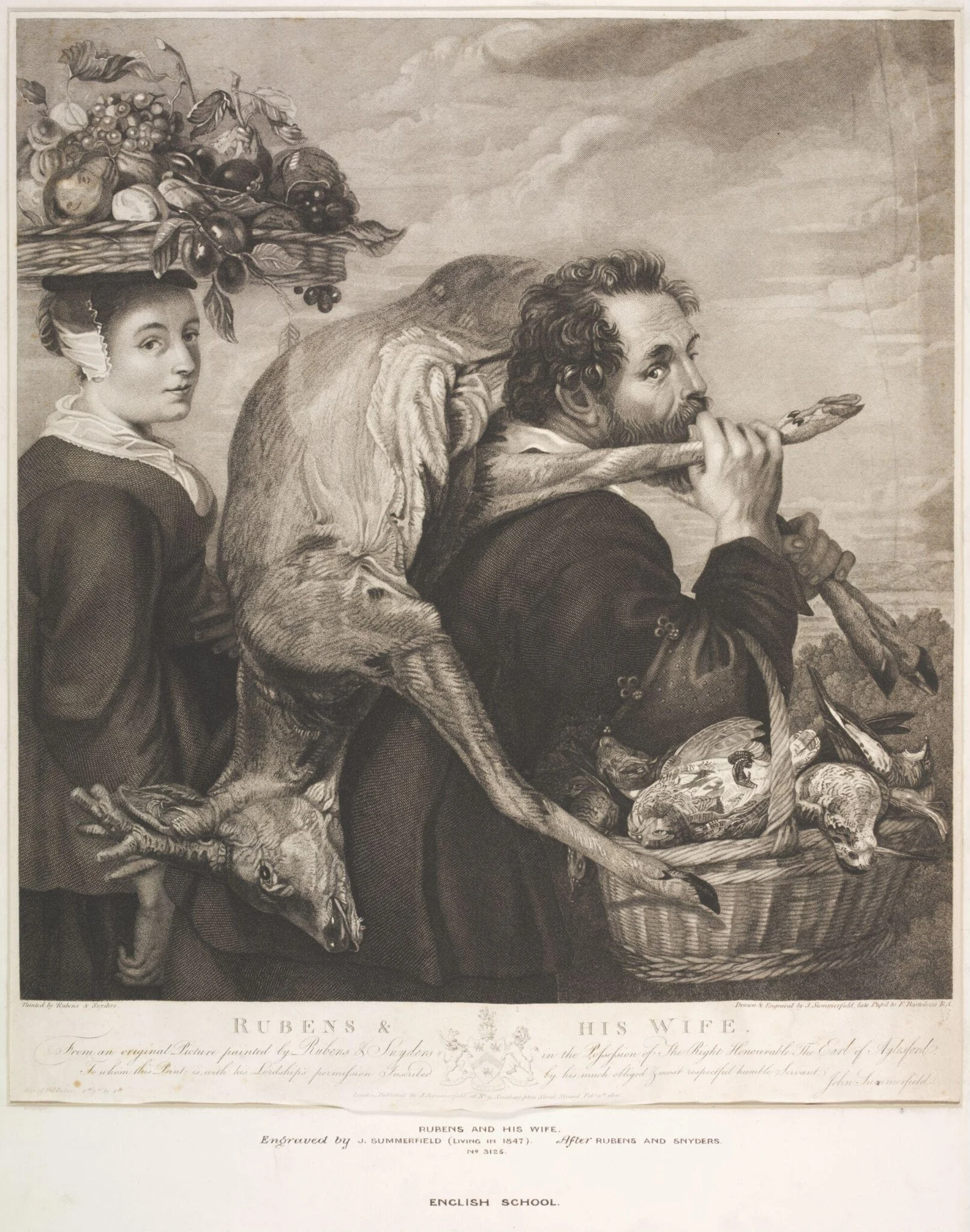 Rubens and his Wife, detail