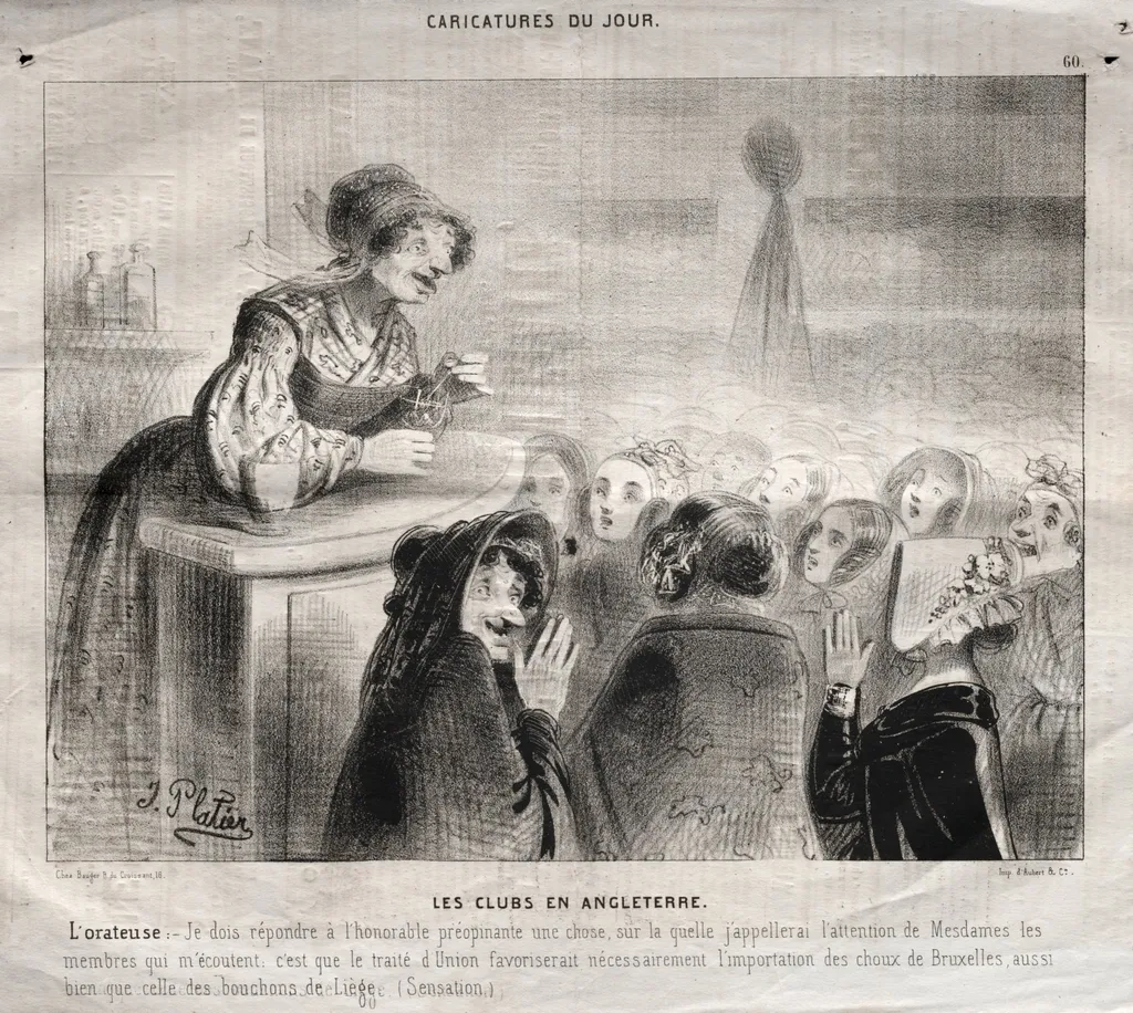Les Clubs en engleterre, by Jules Platier, 1842