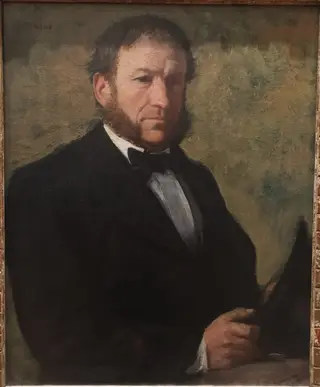 Monsieur Ruelle, by Edgar Degas, oil, 1861