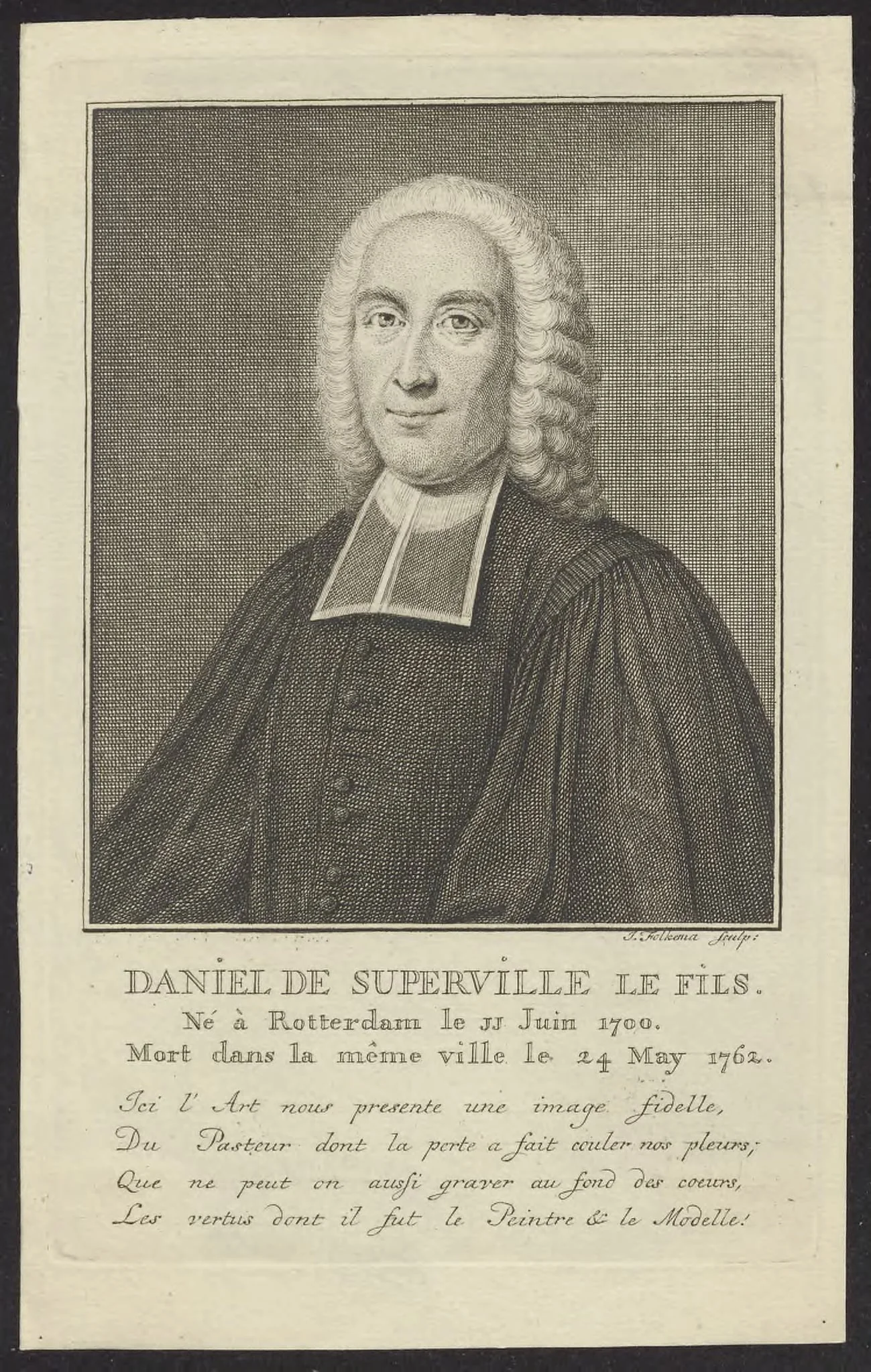 Portrait of Daniel de Superville jr, detail