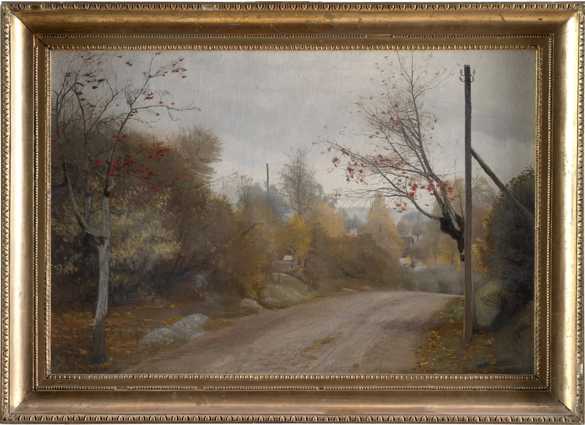 The Road at Mogenstrup, Zealand. Autumn, detail