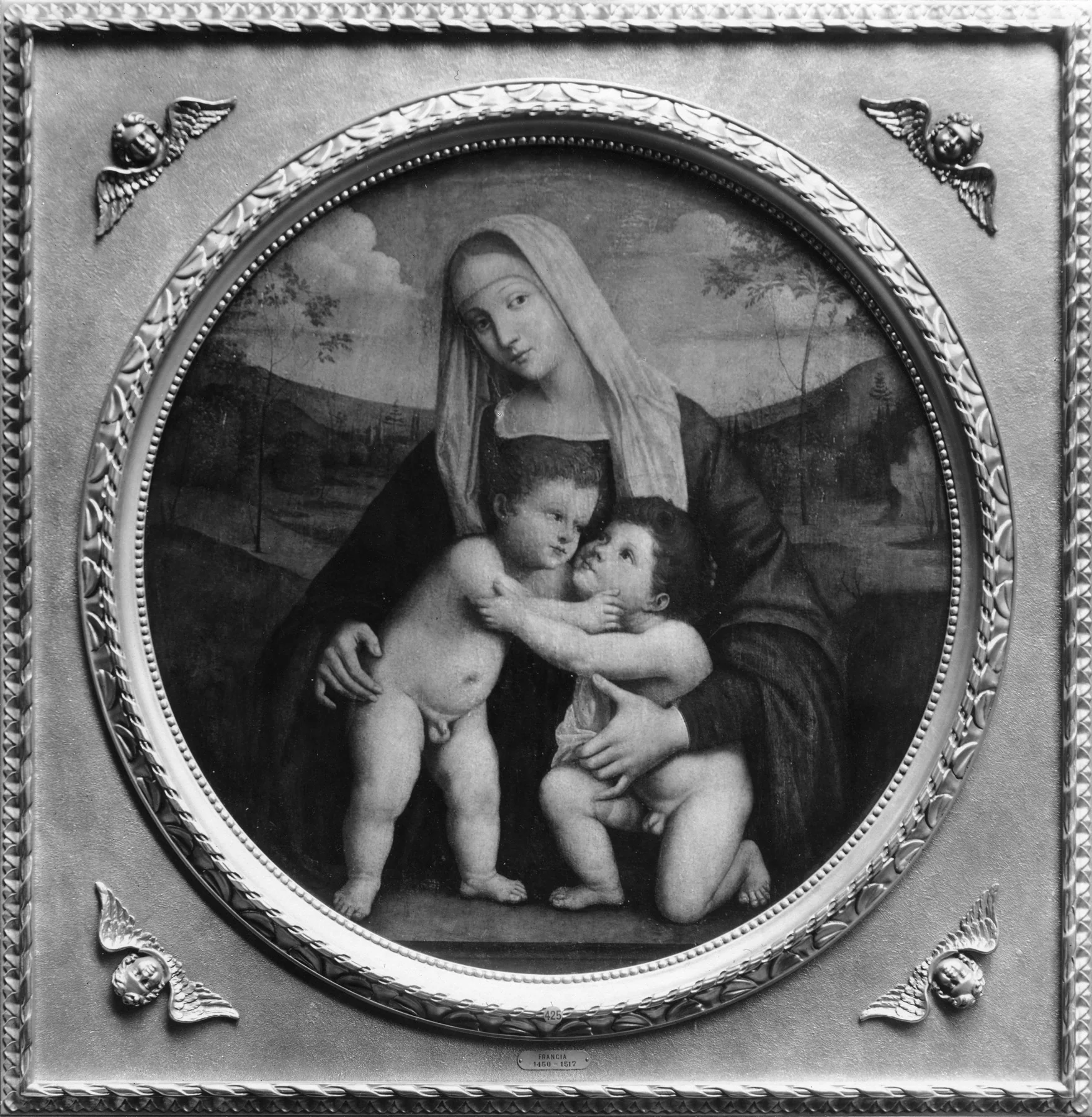 Madonna and Child and St. John the Baptist, detail