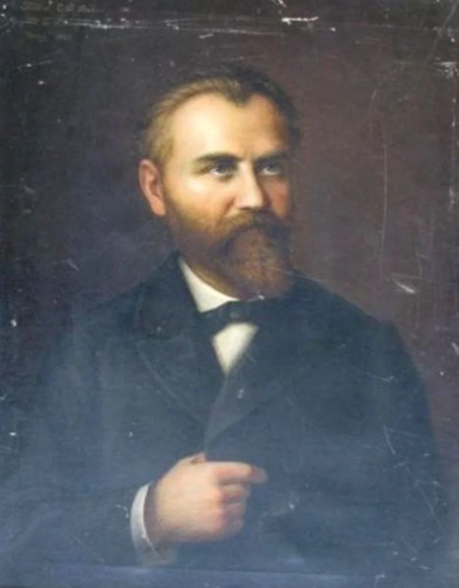 Autoportret Costantin Daniel Stahi, detail