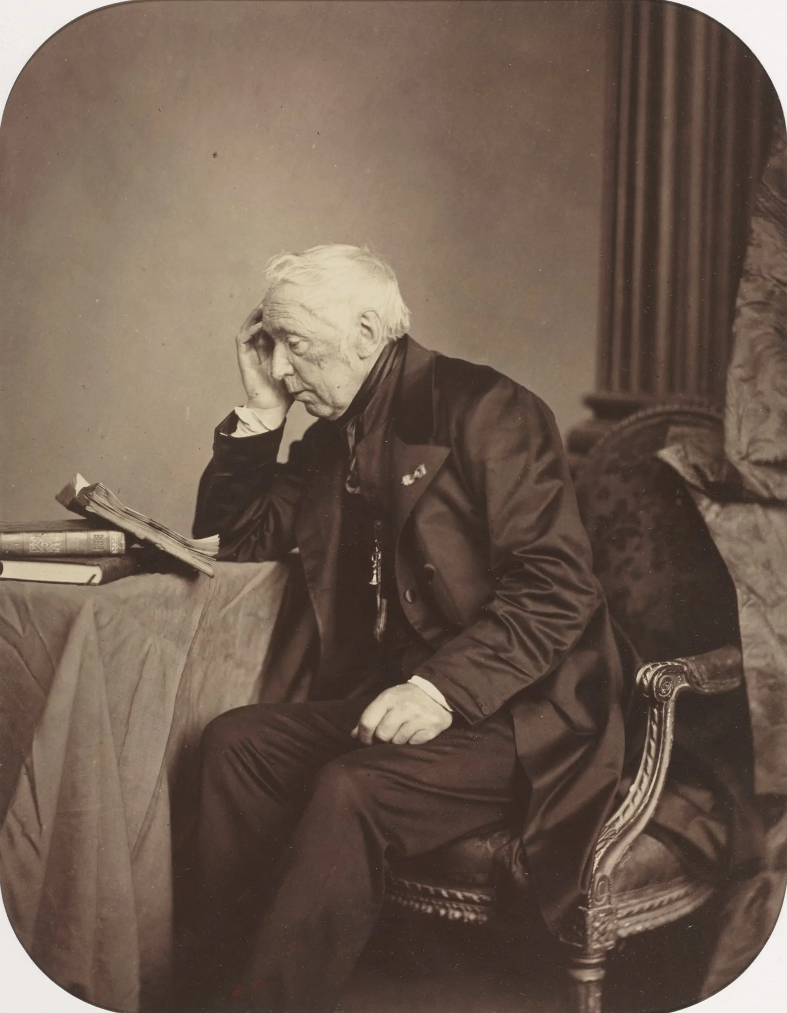 Unknown Male Sitter, detail