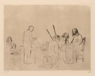 Before the Supper at Emmaus, by Jean-Louis Forain, 1910