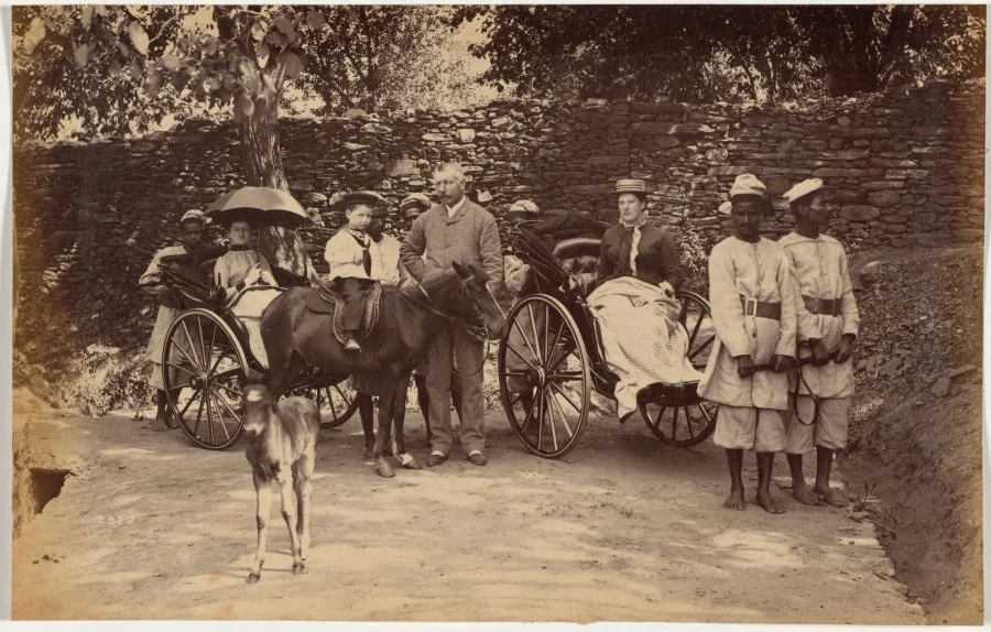 Colonel F. G. Oldham, Shimla, detail