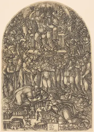 The Multitude Which Stands before the Throne, by Jean Duvet, ink, 1551