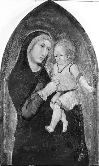 Madonna and Child, by Ambrogio Lorenzetti, tempera, 1333