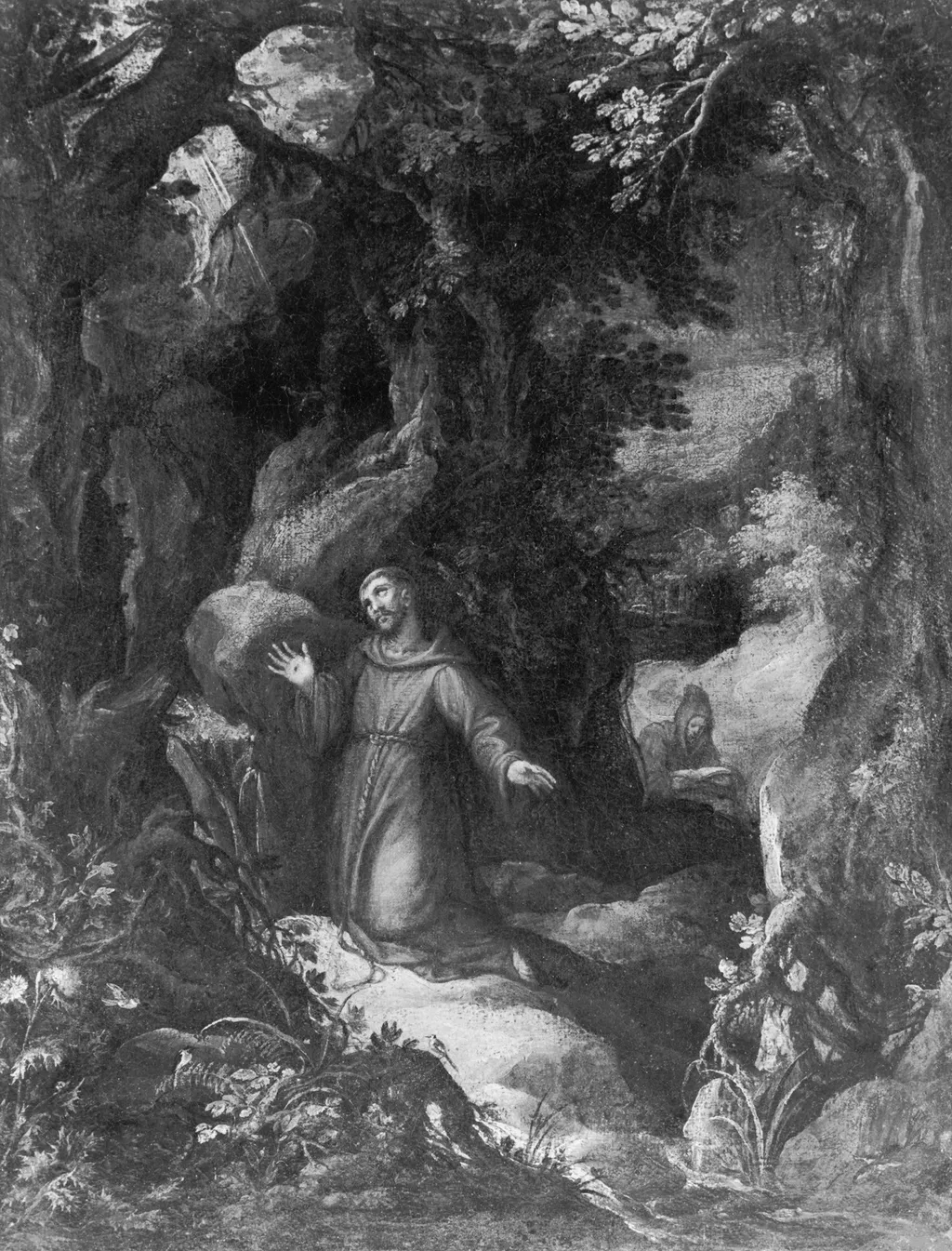 Saint Francis of Assisi Receiving the Stigmata, by Paul Bril, oil, 1620