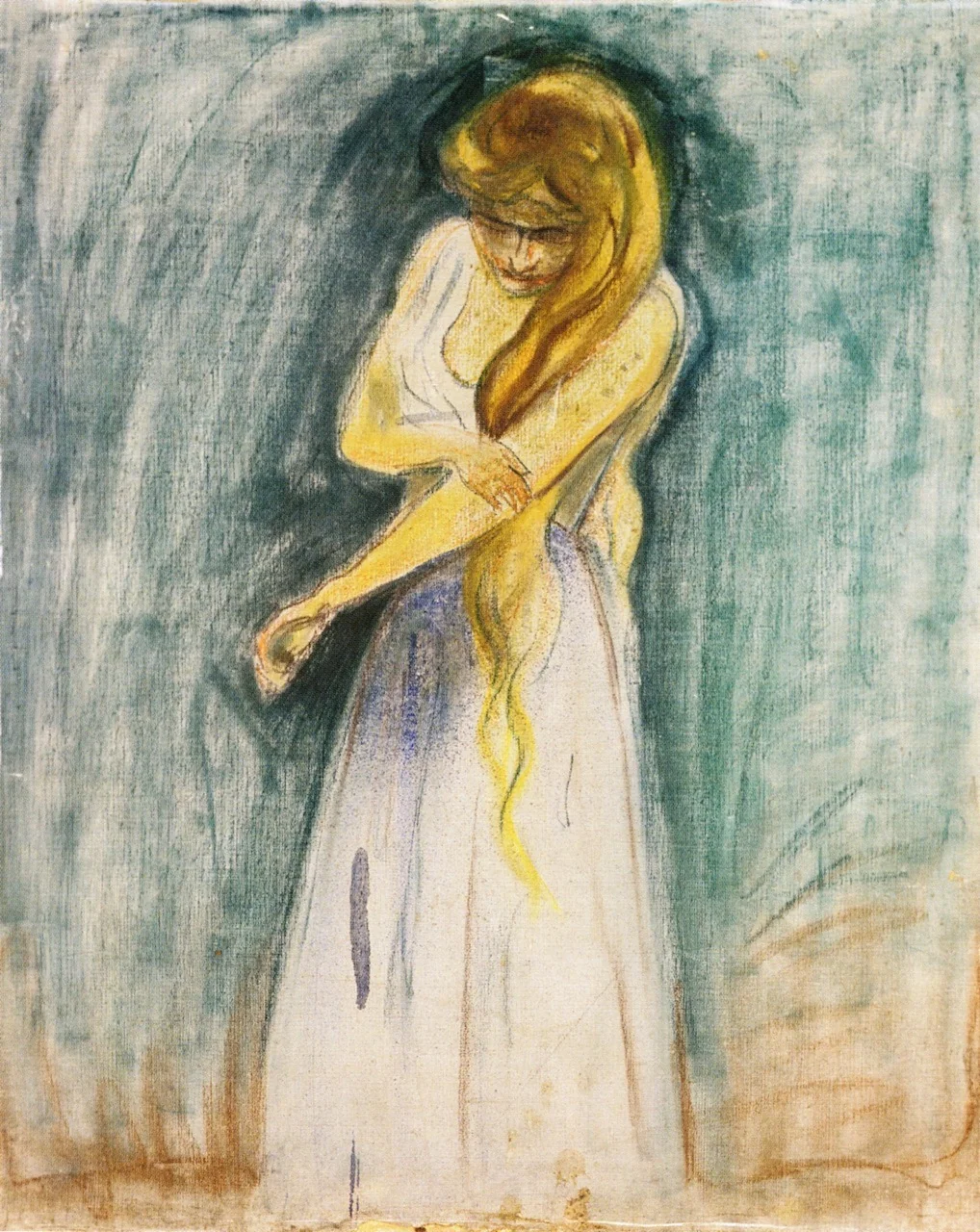 Model Scratching her Arm, detail
