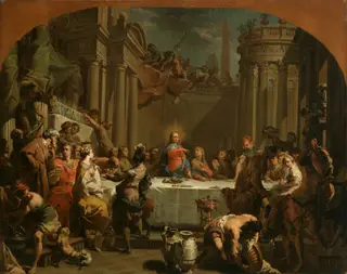 The Marriage at Cana, by Gaetano Gandolfi, oil, 1766