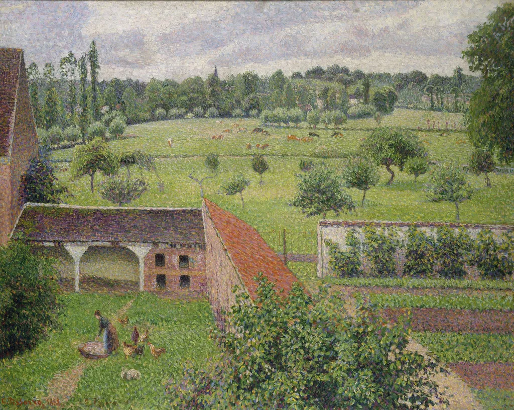 View from my Window, by Camille Pissarro, oil, 1894