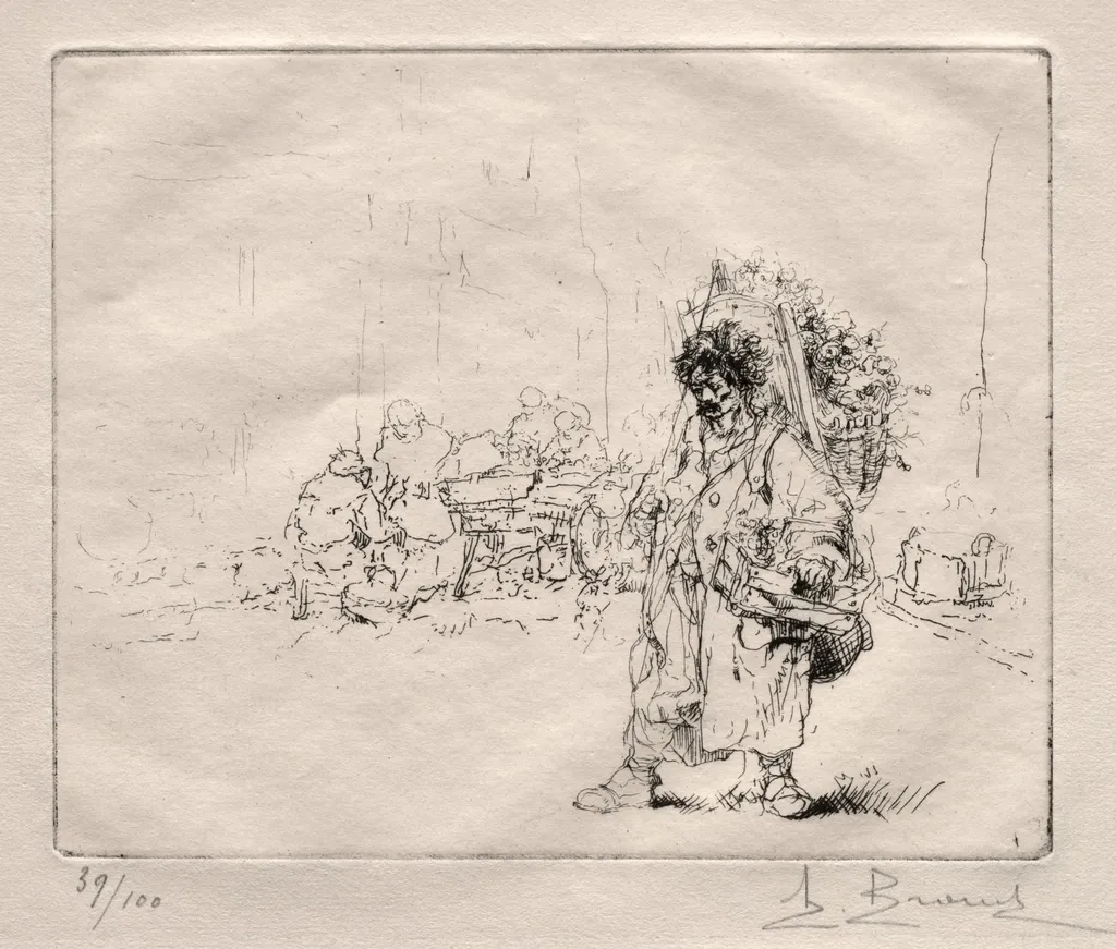 Marchand a la Hotte, by Auguste Brouet, 1922