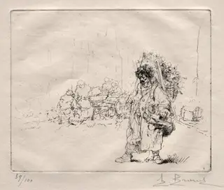 Marchand a la Hotte, by Auguste Brouet, 1922