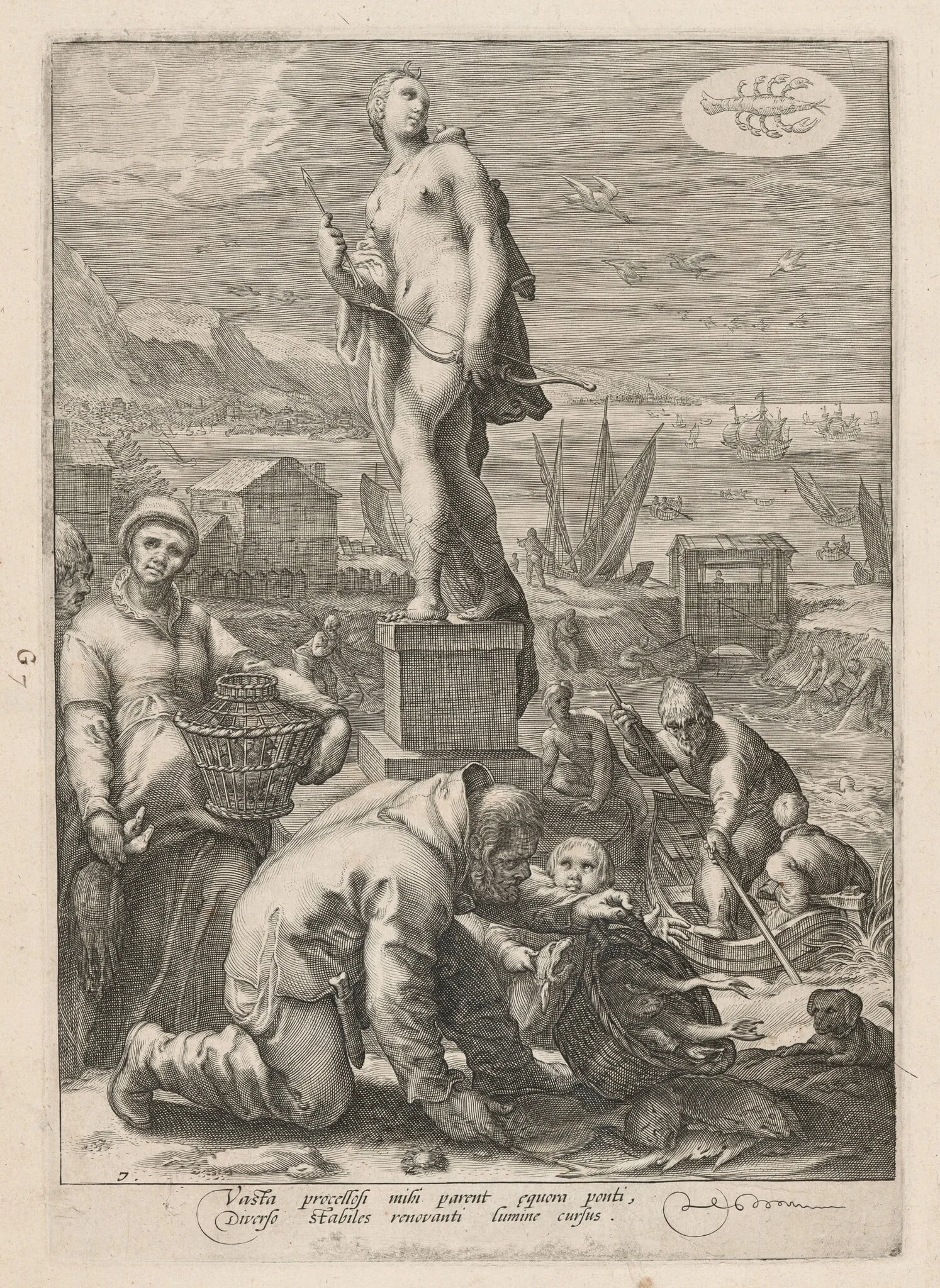 Diana Presiding Over Navigation and Fishing, detail