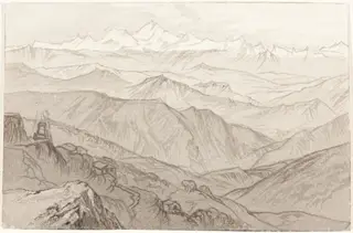 Mount Kinchinjunga (All Things Fair), by Edward Lear, 1874