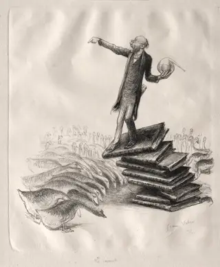 The Savant, by Jean Veber, 1906