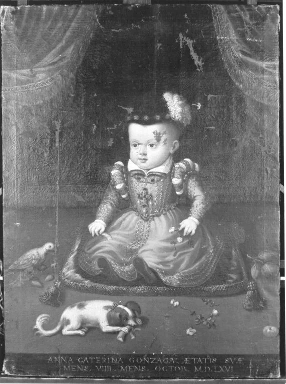 Kinderbildnis der Anna Katharina Gonzaga, detail