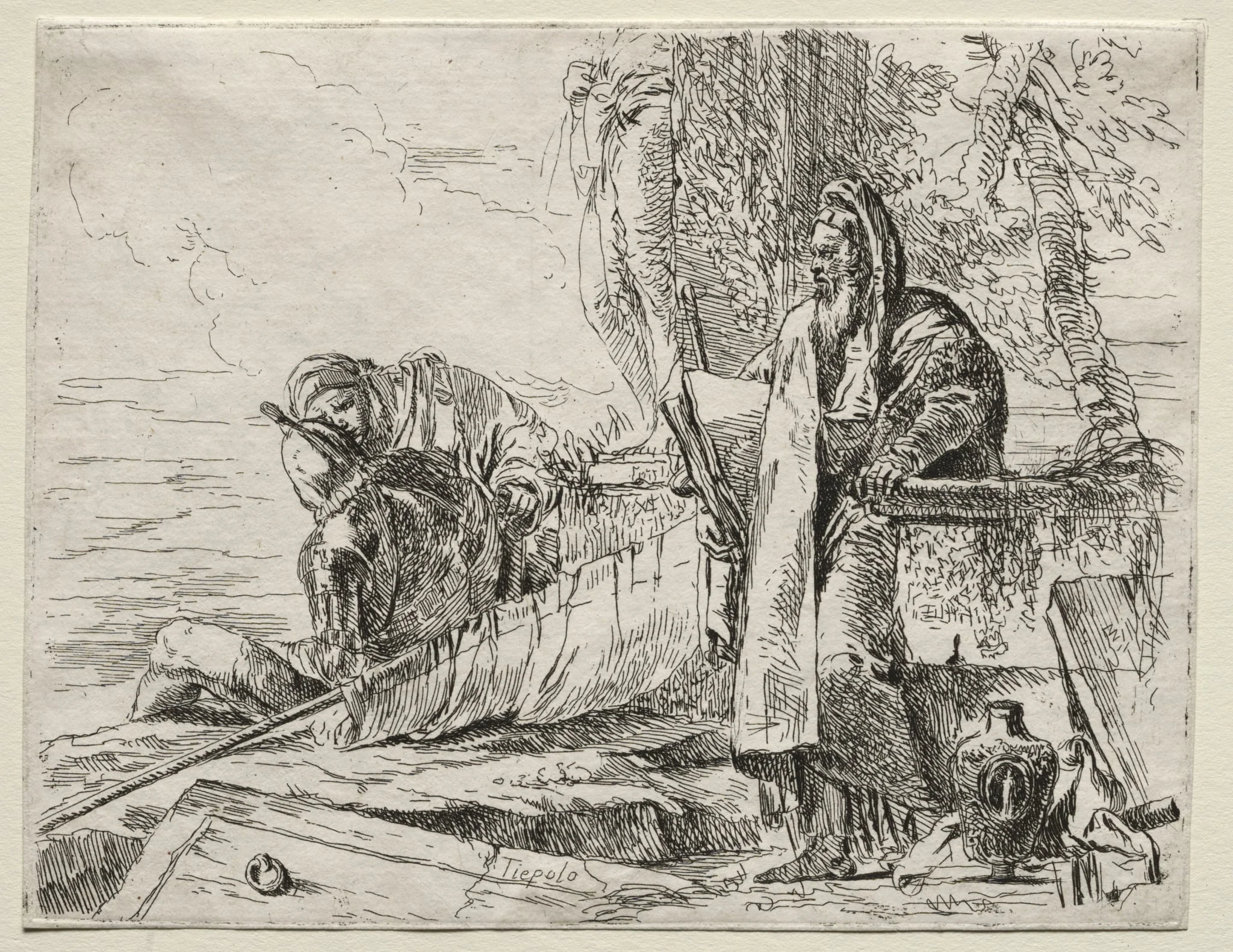 Various Caprices: The Philosopher Holding a Book, detail