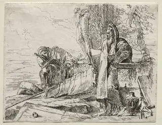 Various Caprices:  The Philosopher Holding a Book, by Giovanni Battista Tiepolo, 1742