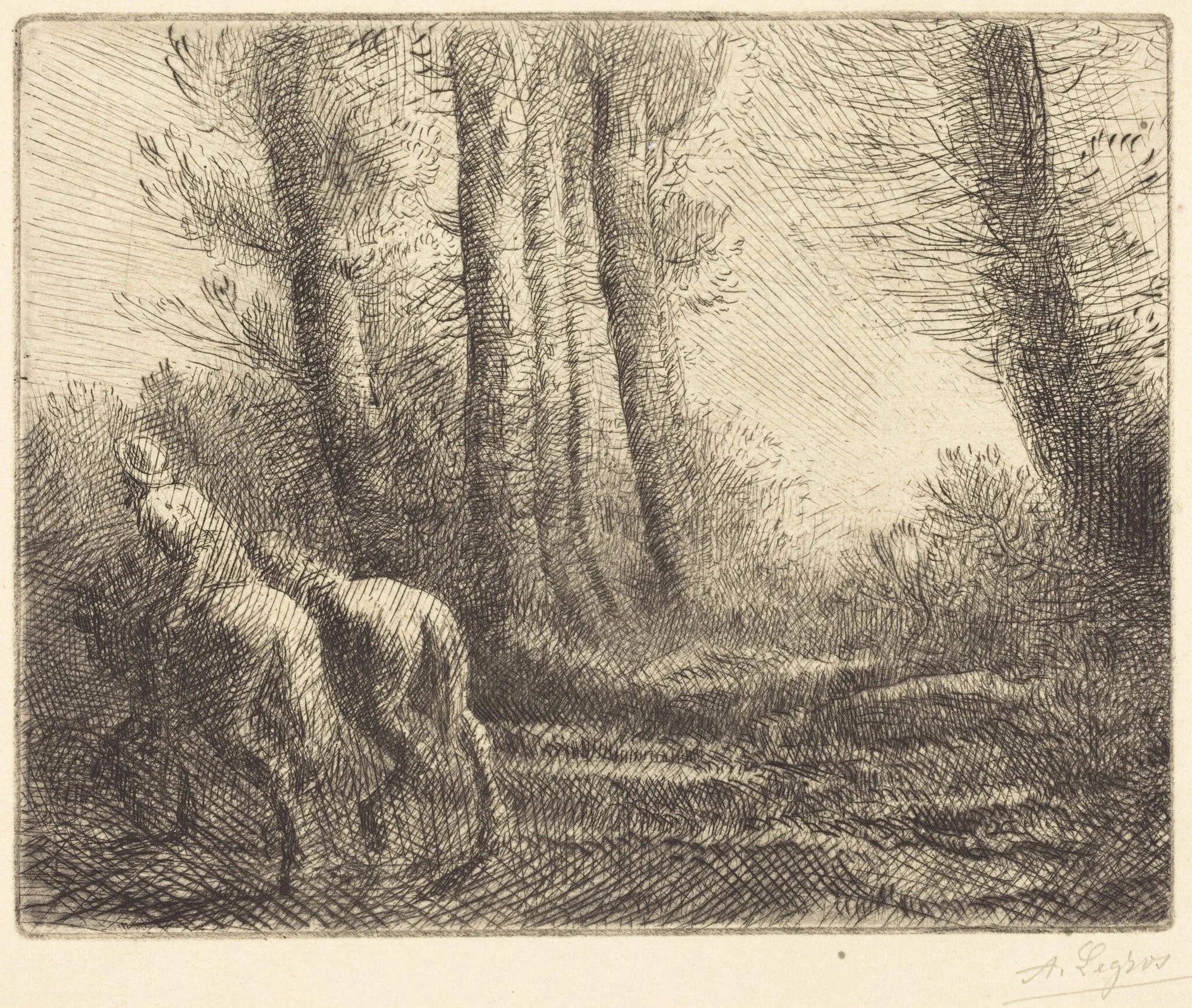 Return from the Plowing (Le retour de labourage), detail