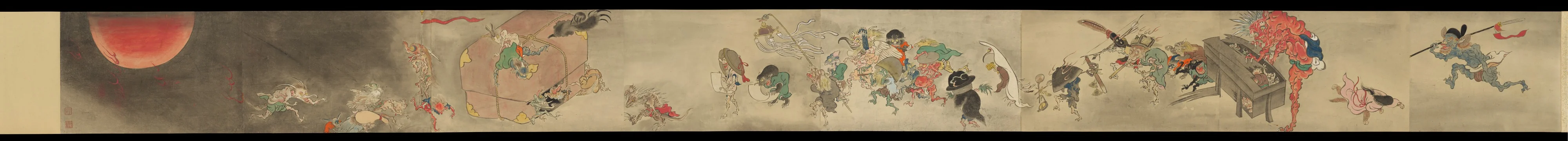 Copy of Night Parade of One Hundred Demons from the Shinjuan Collection, detail