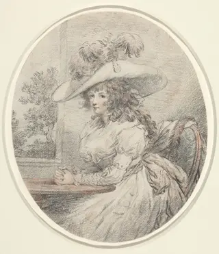 Anne Ward Morland, by George Morland, graphite, 1786
