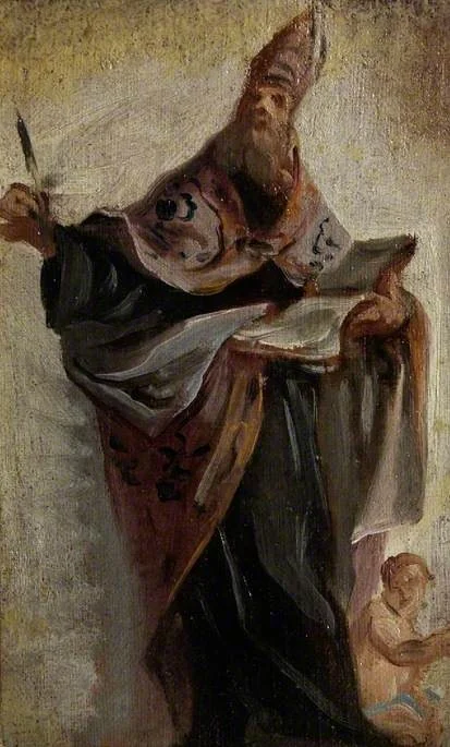 Saint Augustine, detail