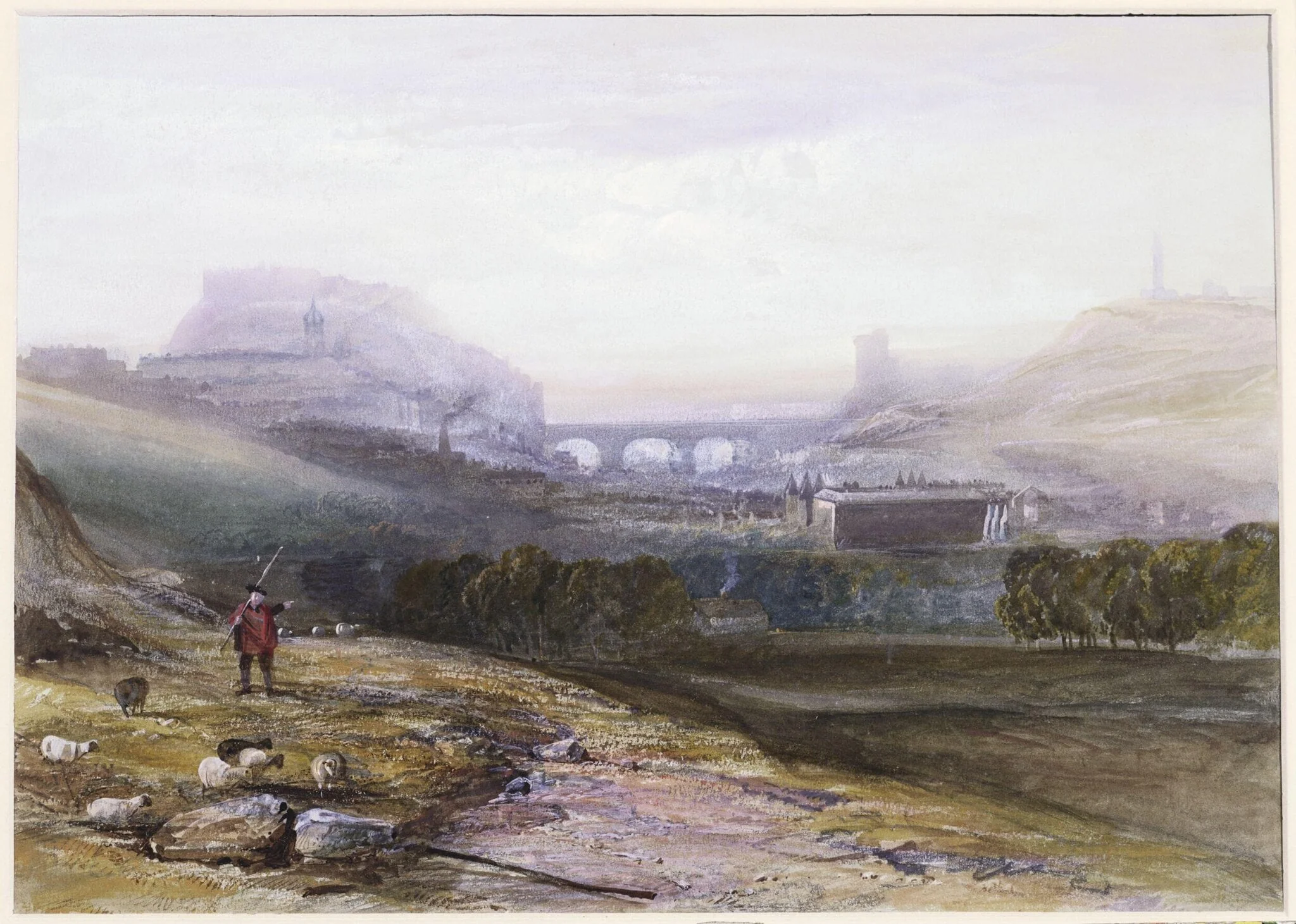 Edinburgh, from near St. Anthony's Chapel on the north-west shoulder of Arthur's Seat, detail