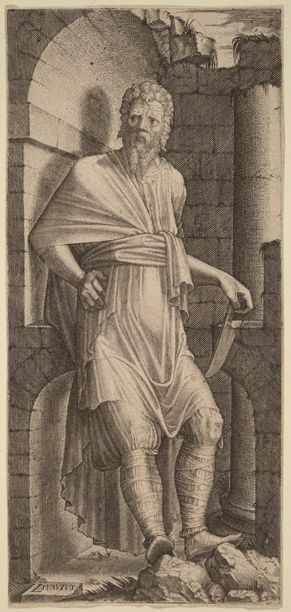 Saint Bartholomew, detail