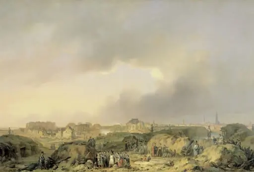 The Citadel of Antwerp shortly after the Siege of 19 November-23 December 1832, and the Surrender of the Dutch Garisson to the French, by Ferdinand de Braekeleer the Elder, unspecified, 1830
