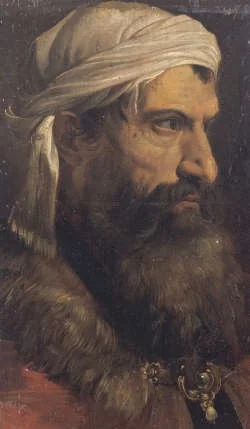 Man with turban, detail