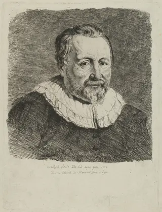 Portrait of a Man, by Jean-Jacques de Boissieu, ink, 1770