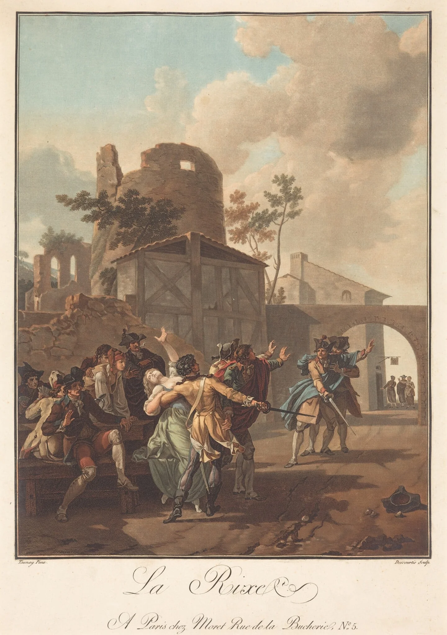 La Rixe (The Brawl), detail