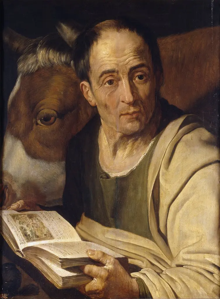 The evangelist Luke, by Artus Wolffort, oil, 1601