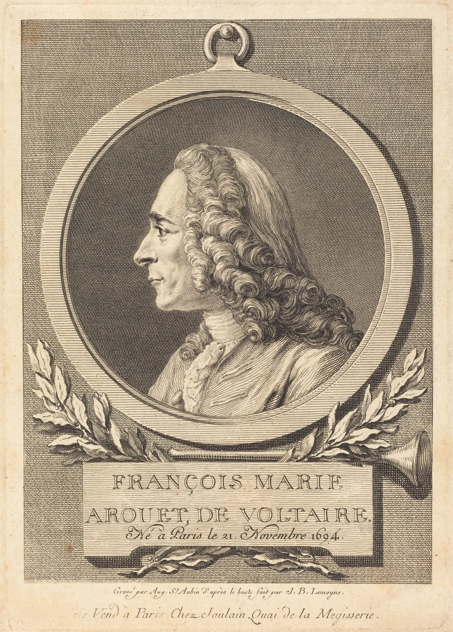 François Marie Arouet de Voltaire, detail