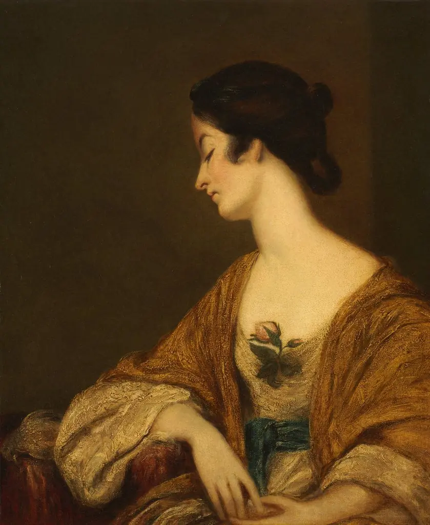 Portrait of Mrs. George Collier, by Joshua Reynolds, oil, 1749