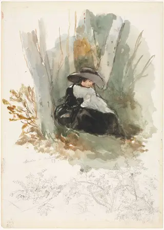 Marie à Bellevue, by Louis Gallait, 1858