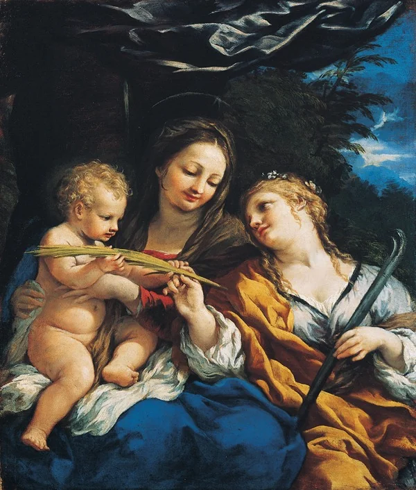 Madonna and Child with Saint Martina, detail