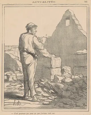 C'est pourtant pas pour ca ..., by Honoré Daumier, ink, 1871