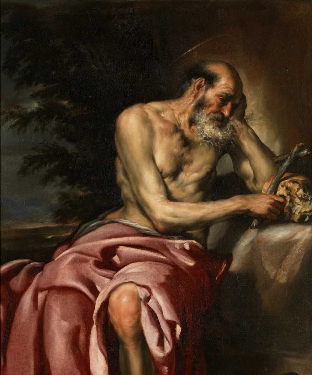 San Jerónimo penitente, by Diego Polo the Younger, oil, 1626