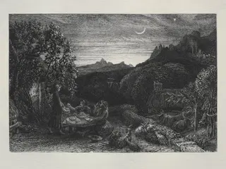 The Homeward Star, by Samuel Palmer