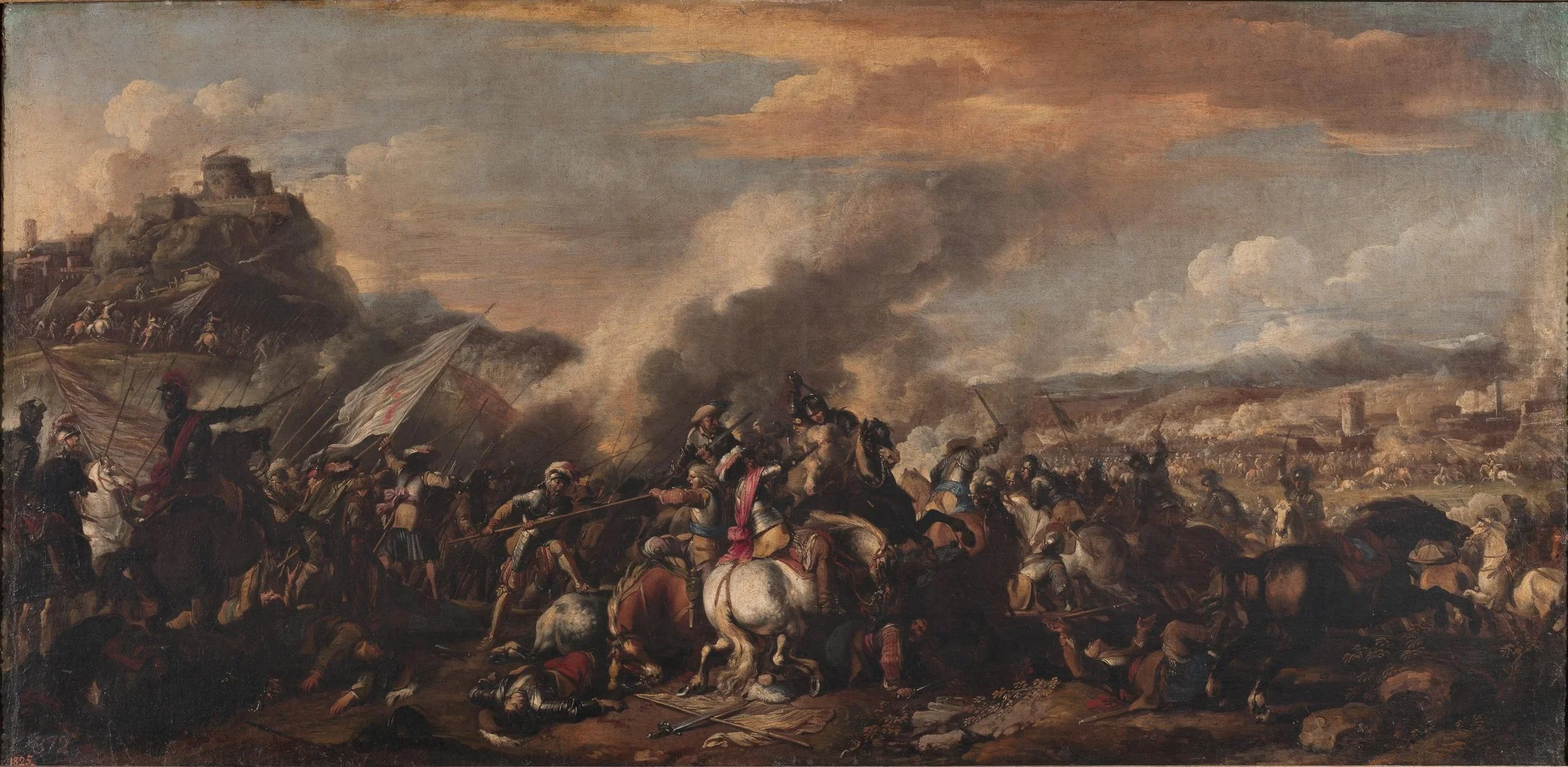 Lucha por la posesión de una fortaleza, detail
