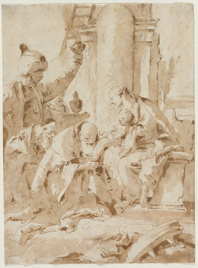 The Adoration of the Magi, detail