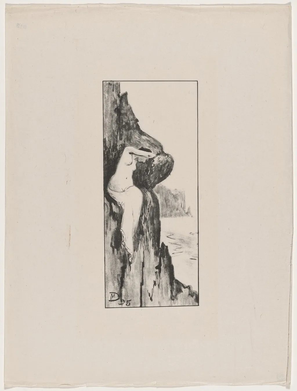 Andromède abandonnée (Andromeda Forsaken), by Maurice Dumont, ink, 1895