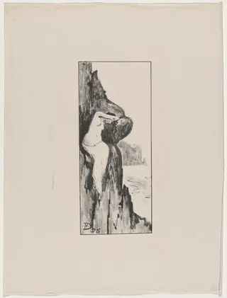 Andromède abandonnée (Andromeda Forsaken), by Maurice Dumont, ink, 1895