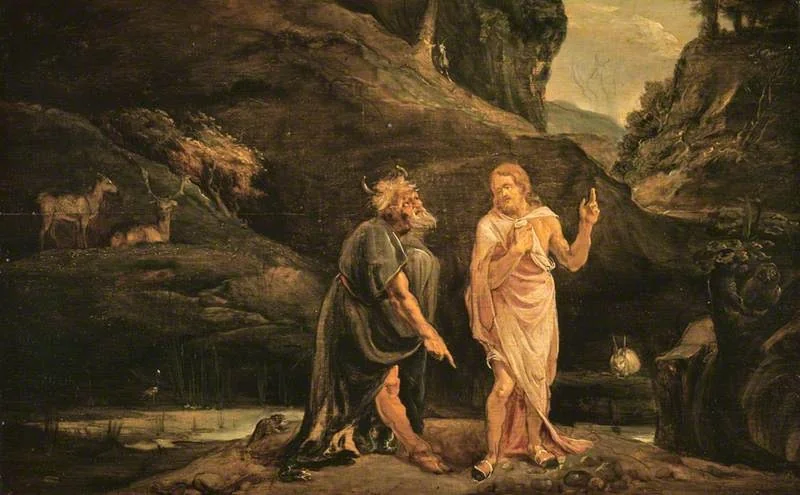 The Temptation of Our Lord, detail