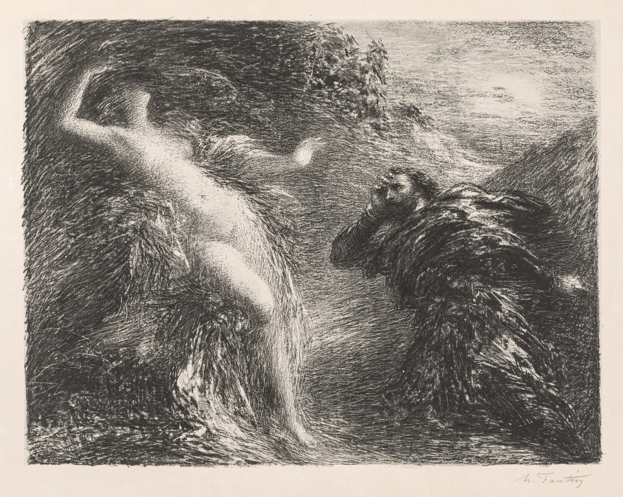Manfred and Astarté, detail